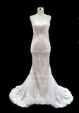 Aolanes 2018 Plain Lace Strapless Long Wedding Dresses