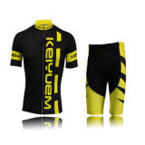 Cycling Wear Set Black Yellow Color for Events