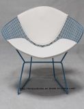 Replica Dining Kd White Back PU Cushion Wire Diamond Chair