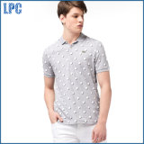 OEM Brand New Design Absorb Sweat Pollka Dots Printed Polo Shirt