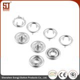Glass Pearl Round Metal Press Snap Button for Bags