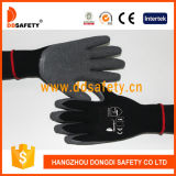 Ddsafety 2017 Cotton with Polyester Liner Crinkle Latex Glove