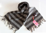 100% Yak Wool Knitted Striped / Cashmere /Wool /Yak Scarves/Textile/Fabric