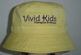 Broad Brim Cotton Bucket Hat for Children with Elastic Straps