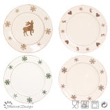 Christmas Design Ceramic Stoneware Plate
