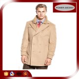 Wholesale Latest Design Double-Breasted Peacoat for Men