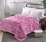 Top Class Anti-Pilling Raschel Blanket with Floral Design