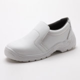White Industrial Working Leather/PU Waterproof Safety Shoes