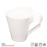 11oz Porcelain Mug with Shaped Handle Design