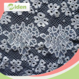 Grid Pattern French Lace 100 Nylon Material Nonelastic Lace Fabric