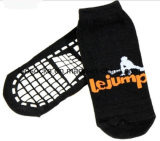 Custom Design Exercise Grip Socks Cotton Trampoline Park Bounce Non Slip Jump Sock
