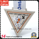 Factory Directly 5k 10k Triangle Marathon Sport Metal Medal