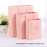 Pink Paper Gift Bag with Exquisite Angel Printing