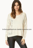 OEM Women Fashion Round Neck Long Sleeve Sweater Clothes (W18-350)