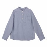 Boys Blue and White Striped Shirt for Spring/Autumn