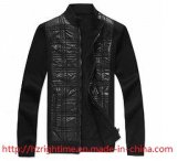 Men's Clothing 100%PU Jacket with Body Quilting (RTJ14007)