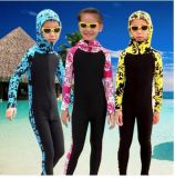 Anti-UV Short Sleeve Kid's Swimwear &One-Piece Color Diving Suit