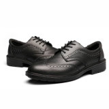 Smooth Leather Steel Sole Formal Safety Shoes