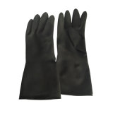 Individual Package Black Latex Industrial Gloves for Petro-Chemical