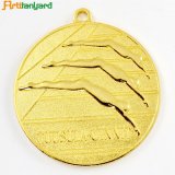 Custom Design Souvenir Medal with Gold Plating
