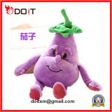 OEM Customized Cartoon Embroidery Plush Eggplant Soft Toys with Good Price