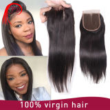 Top Quality Hand Tied Brazilian Hair 4X4 Lace Closure