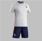 2015-2016 The New French National Team Jersey White Football Clothes Suit Training Suits