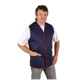 Simple Design Waistcoat Work Vest with Piping Around The Edge (UF239W)