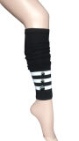 White Stripes Legwarmer with Three Buttons