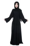 Womens Muslim Kaftan Maxi Dress Black Abaya