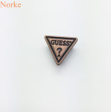 Garment Accessories Customized Logo Triangle Alloy Label with Legs
