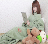 Fleece Blanket with Sleeves Warm Soft TV Blanket (ES205220AMA)