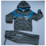 Boyl's Fleece Zipper-up Jogging Suit with Hood