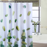100%Polyester Waterproof Bathroom Shower Curtain for Hotel (18S0064)