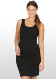 Black Maternity Singlet Dress