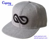 Custom Wool/Acrylic Material Snapback Cap with 3D Embroidery