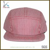 Custom Blank Plain Stripe 5 Panel Hat for Children
