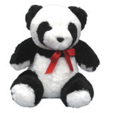 Cute Panda Stuffed Animal Toys in Natural Sheepskin