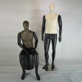 Vintage Male Mannequin with Fabric / Leather Wrapped