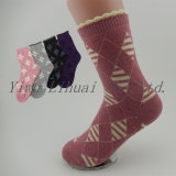 Womens' Fashion Pattern Full Terry Warm Socks with High Quality