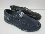 New Design PVC Sole Jeans Canvas Boat Shoes for Men Loafer