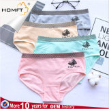 Hot Cute Designs Plaids Elastic Cotton Ventilate Sweet Young Girls Triangle Panties Girls Underwear Panty Models