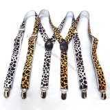 Fashion Leopard Print Elastic Suspender Belt