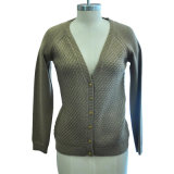 Fashion Winter Wool Acrylic Sweater Cardigan with Button