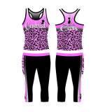 Sublimation Custom Ladies Cheerleading Clothes with Long Pants