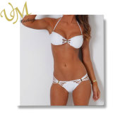 Fashion White Halter String Bikini Swimsuit Swimming Wear