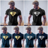 Men's Muscle Casual Tops Supermen Printing T Shirts