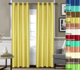 Faux Silk Window Curtain 100% Polyester