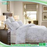 White Luxury Cotton Hotel Printed Bed Sheet Set