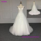 Cap Sleeves Ball Gowns Lace Sequins Bridal Wedding Dress